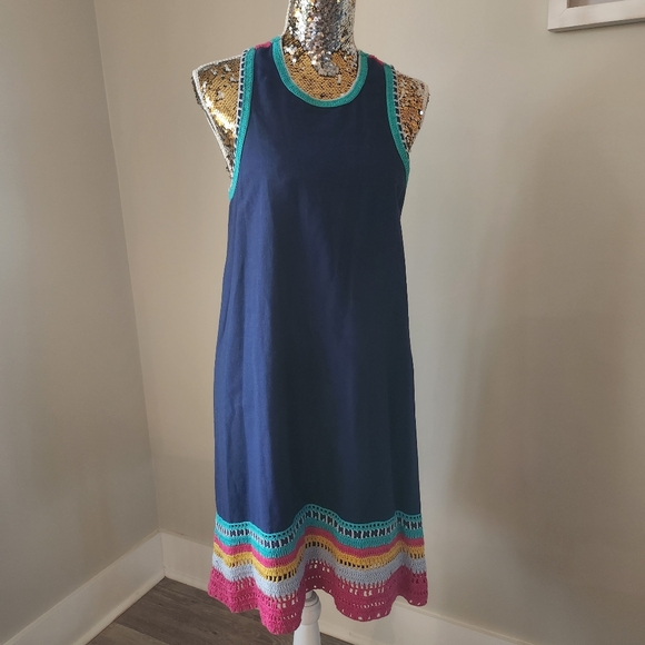 Akemi + Kin Anthropologie Crochet Trim Swing Dress - Picture 2 of 7